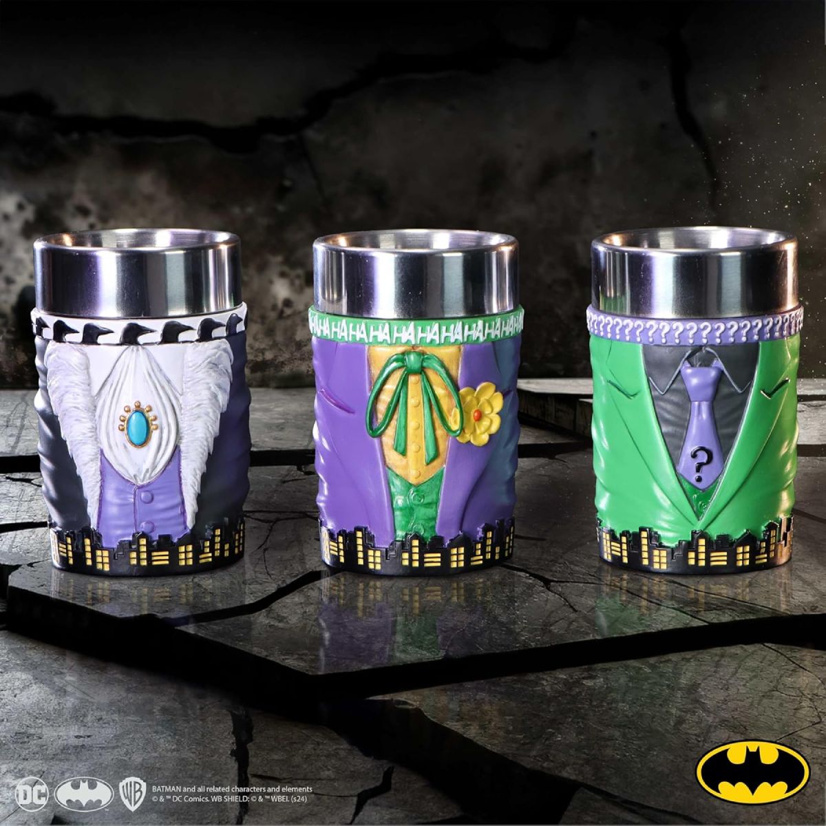 Batman Arch-Enemies Mini Cup Set: Joker, Riddler and Penguin