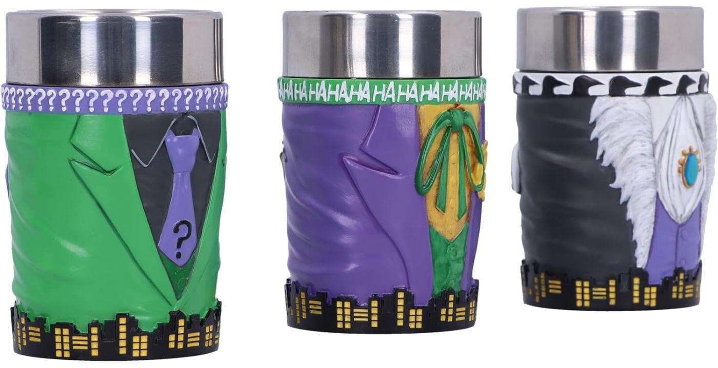 Batman Arch-Enemies Mini Cup Set: Joker, Riddler and Penguin