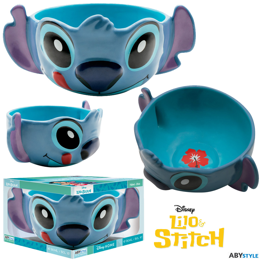 Tigela “Stitch’s Head 3D” com a Cabeça da Experiência Genética nº 626