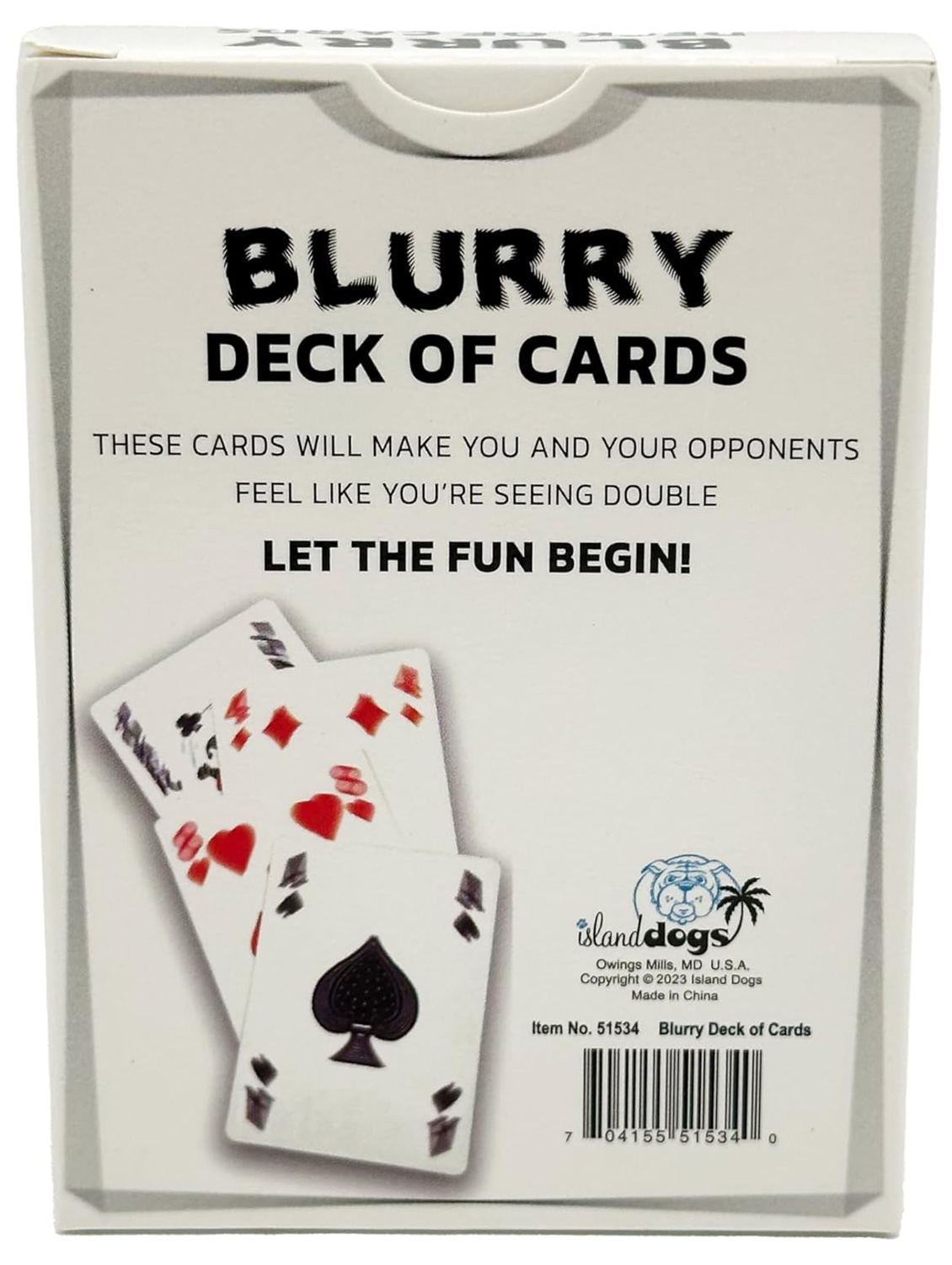 “Blurry” Deck with 52 Blurred and Out of Focus Cards