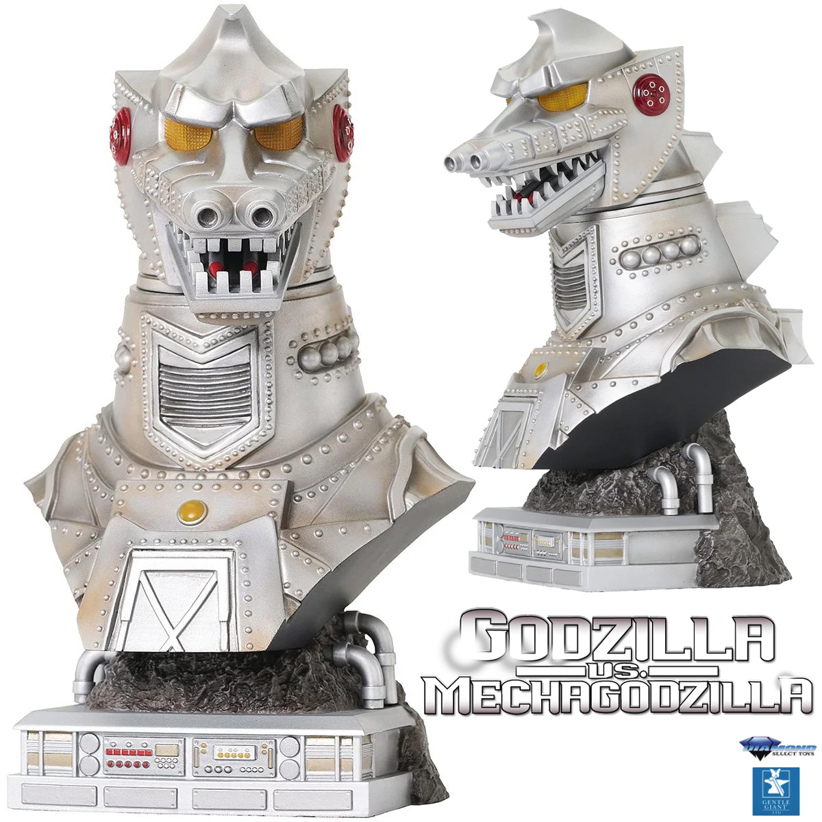 Busto Mechagodzilla 1974 Legends in 3D do Filme Godzilla vs. Mechagodzilla