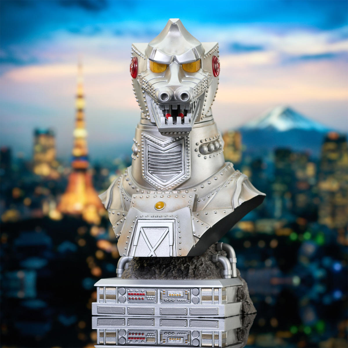 Busto Mechagodzilla 1974 Legends in 3D do Filme Godzilla vs. Mechagodzilla