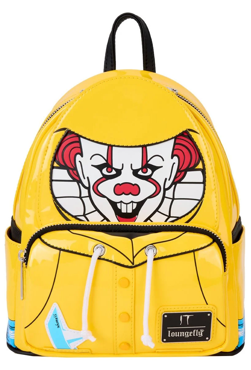 Mini-Mochila IT: A Coisa “Capa de Chuva Amarela” com Palhaço Pennywise Fosforescente (Stephen King)