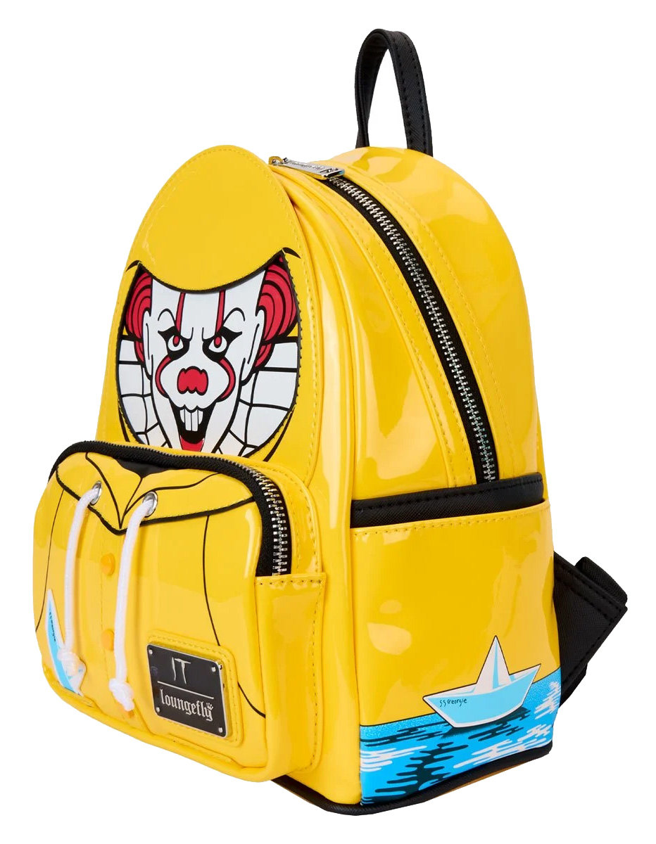 IT Mini-Backpack: The “Yellow Raincoat” Thing with Phosphorescent Pennywise Clown (Stephen King)