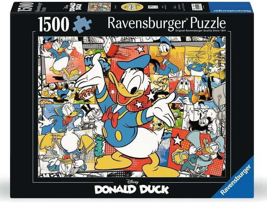 Quebra Cabeça Pato Donald 1.500 peças com Cenas dos Gibis Disney (Ravensburger)