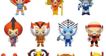 Chaveiros ThunderCats 3D Figural Bag Clips com Lyon-O, Cheetara, Panthro, Mumm-Ra e Outros