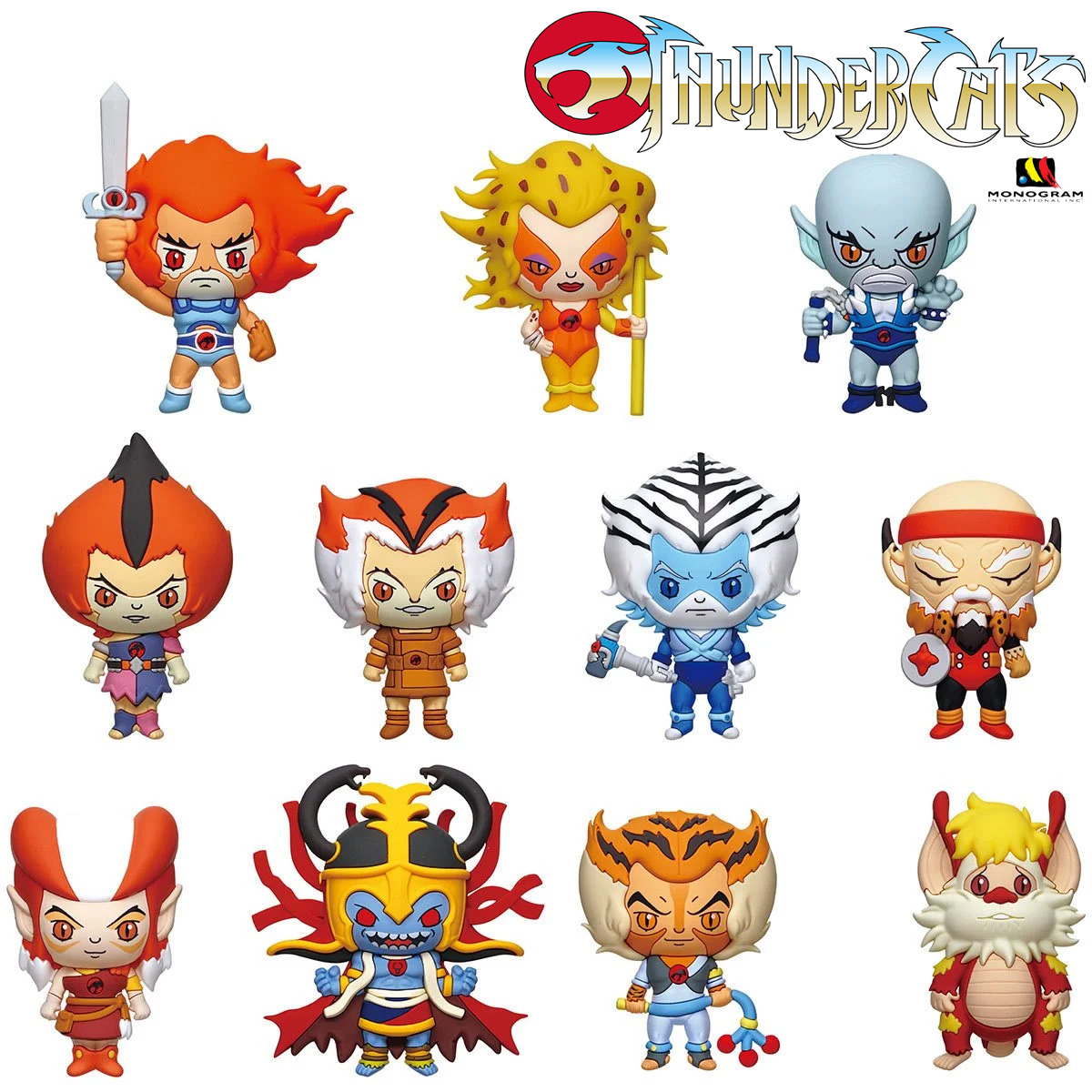 Chaveiros ThunderCats 3D Figural Bag Clips