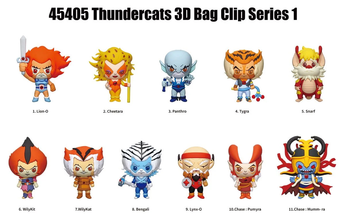 Chaveiros ThunderCats 3D Figural Bag Clips