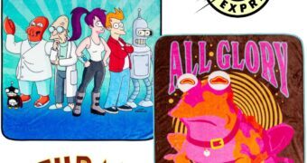 Cobertores de Lance Futurama: Equipe Planet Express e Hypnotoad