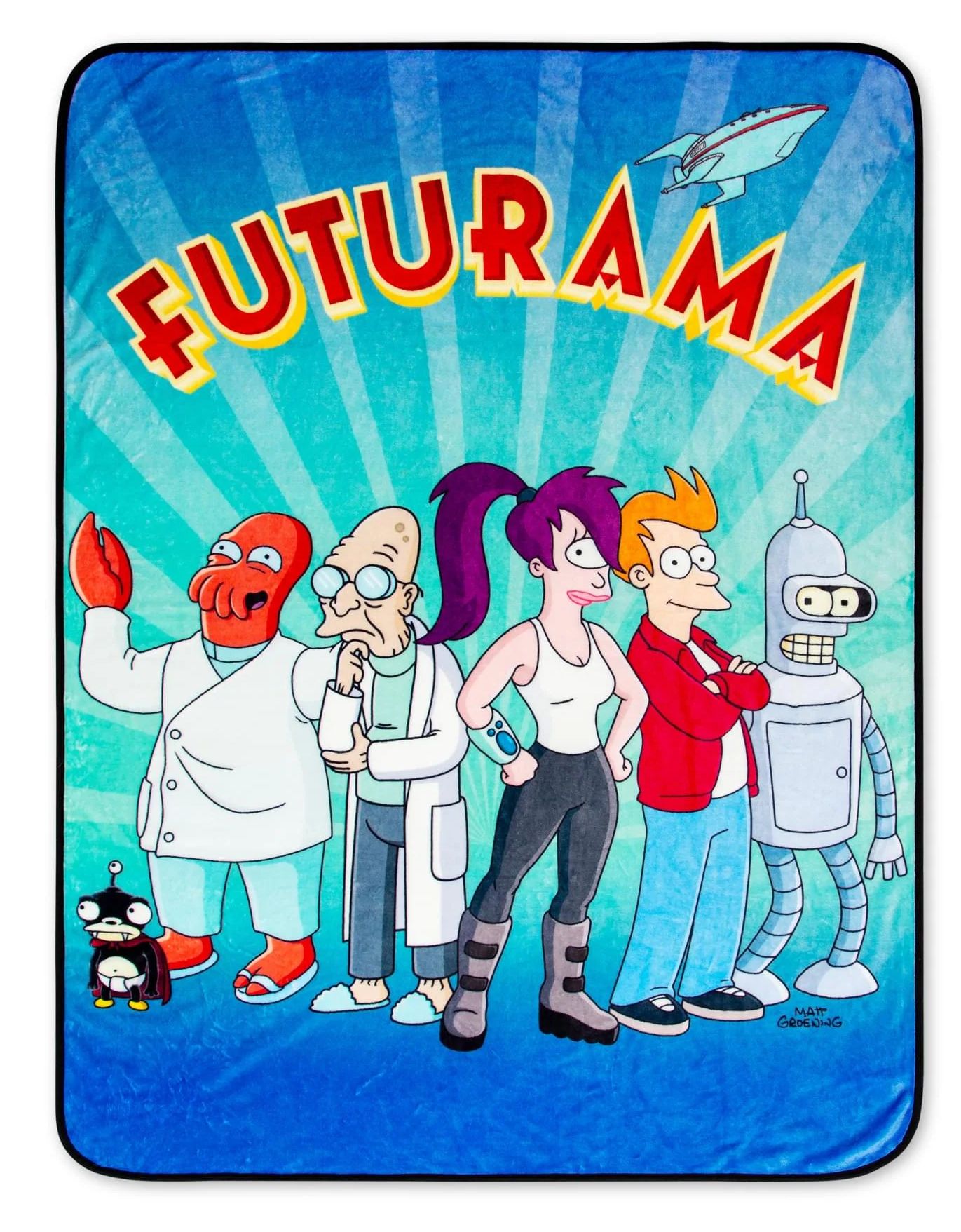 Futurama Throw Blankets: Planet Express and Hypnotoad Team