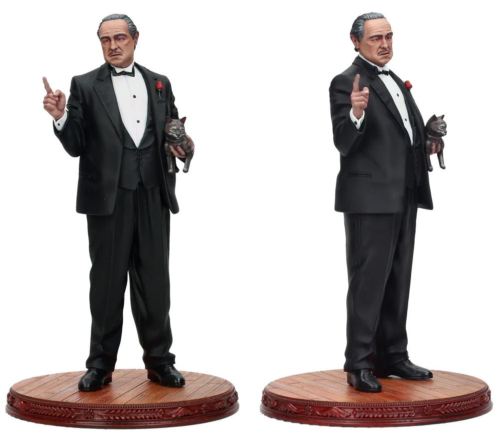 Dom Vito Corleone “The Offer” statue in The Godfather