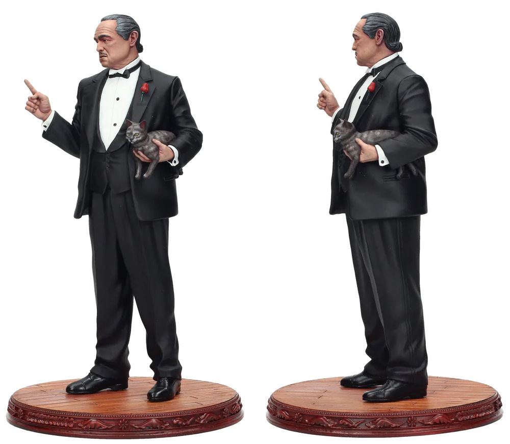 Dom Vito Corleone “The Offer” statue in The Godfather