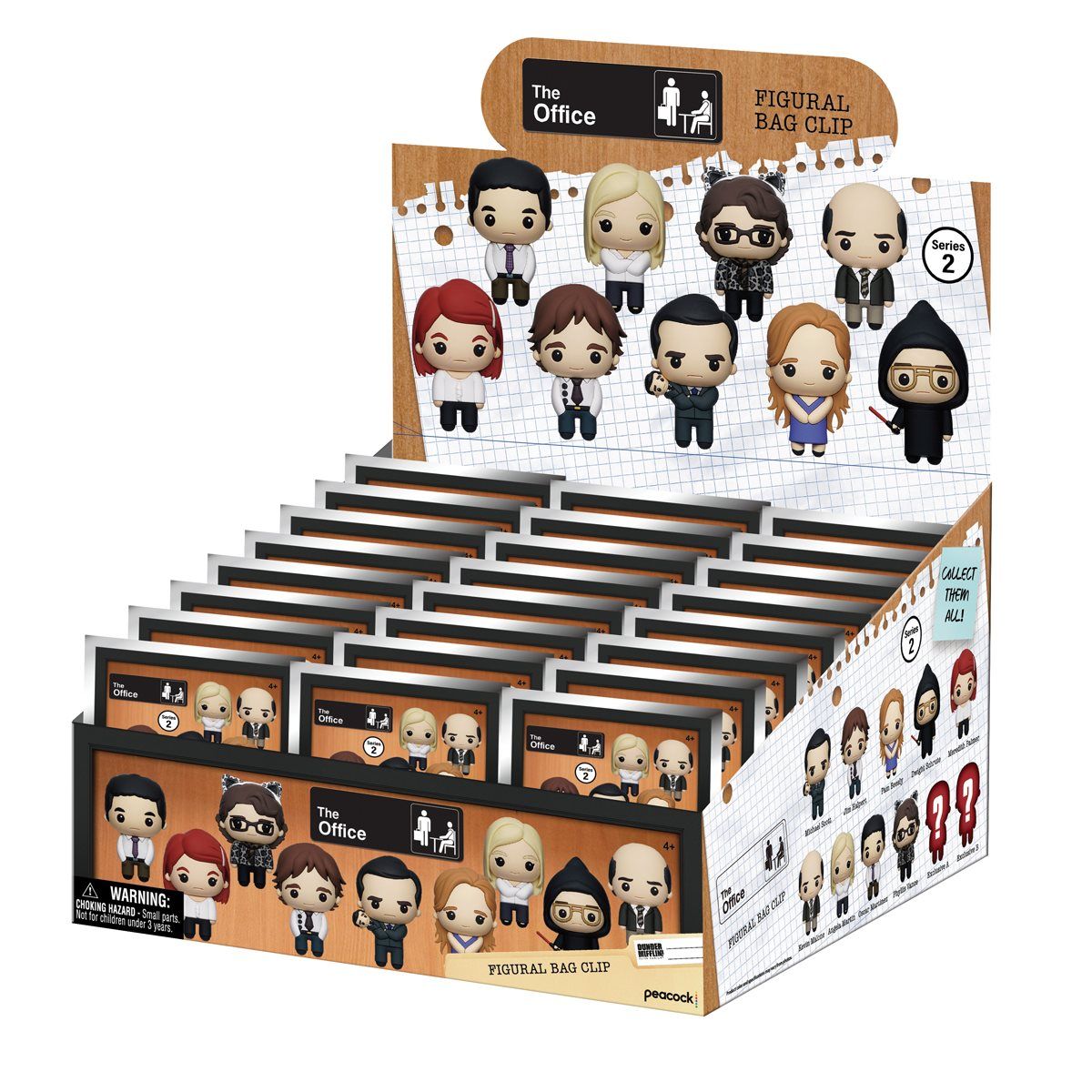 The Office (Series 2) Keychains in Baby Style 3D Figural Bag Clip