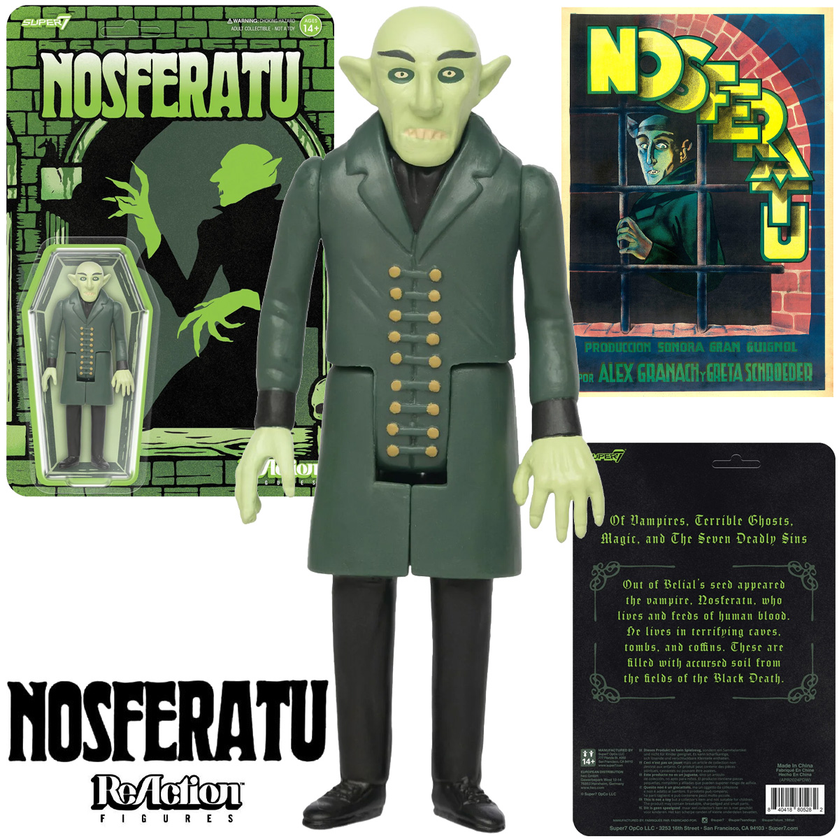 Action Figure ReAction Nosferatu, Eine Symphonie des Grauens (Film Poster)