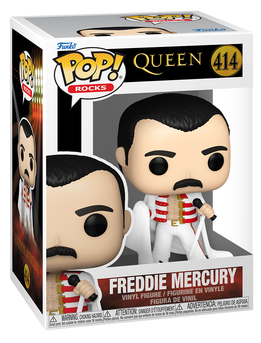 Bonecos Queen “Radio Gaga” Pop! e Freddie Mercury We Will Rock You Pop!