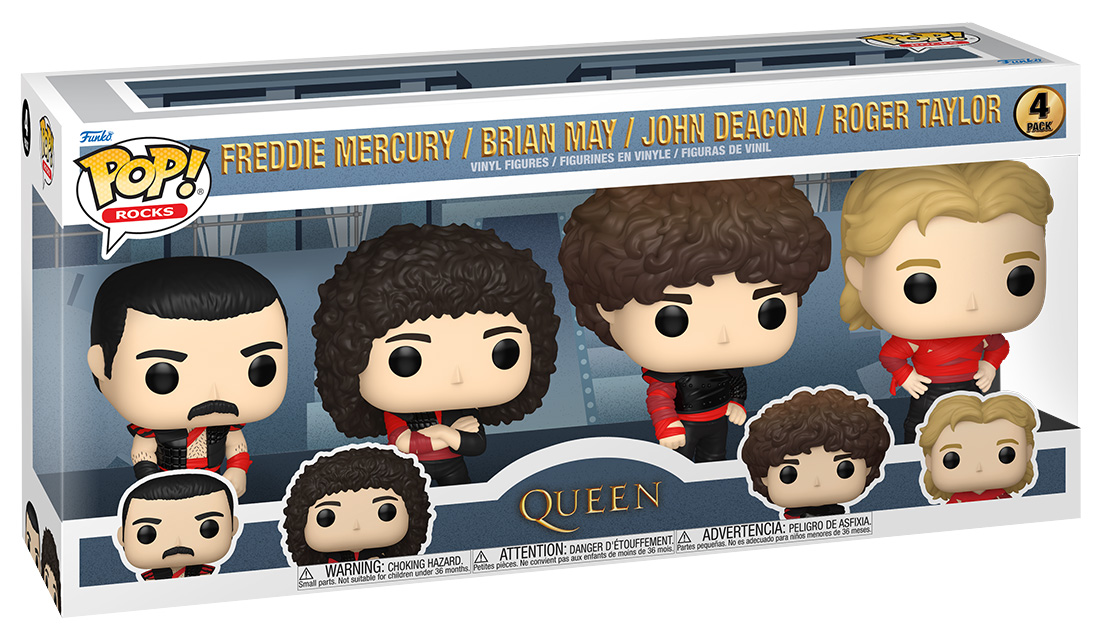 Bonecos Queen “Radio Gaga” Pop! e Freddie Mercury We Will Rock You Pop!