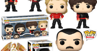 Bonecos Queen “Radio Gaga” Pop! e Freddie Mercury “We Will Rock You” Pop!