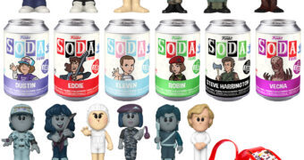 Bonecos Stranger Things Vinyl SODA em Latas de Refrigerante e com Cooler Térmico