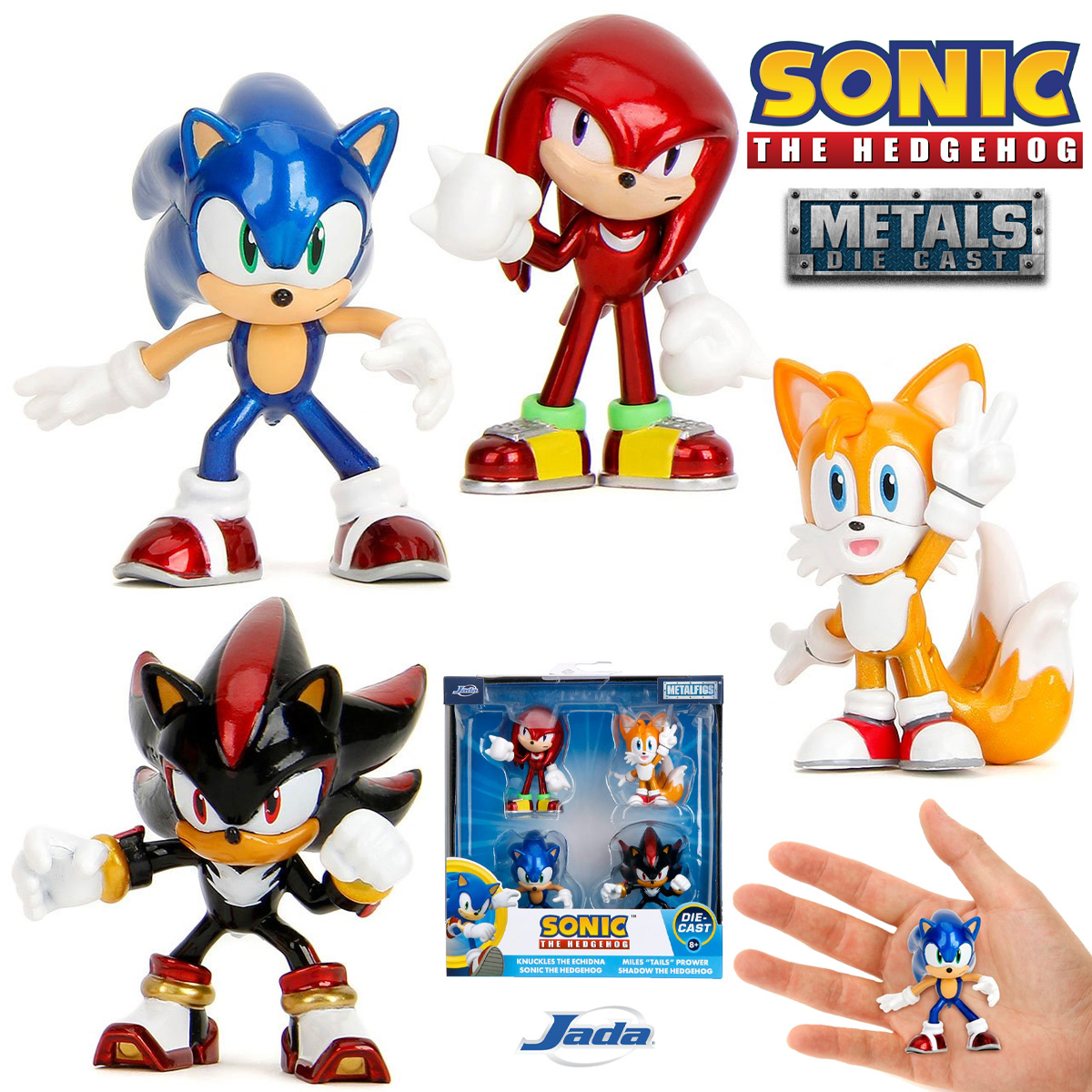 Mini-Figuras MetalFigs Sonic the Hedgehog de Metal Fundido (Sega)