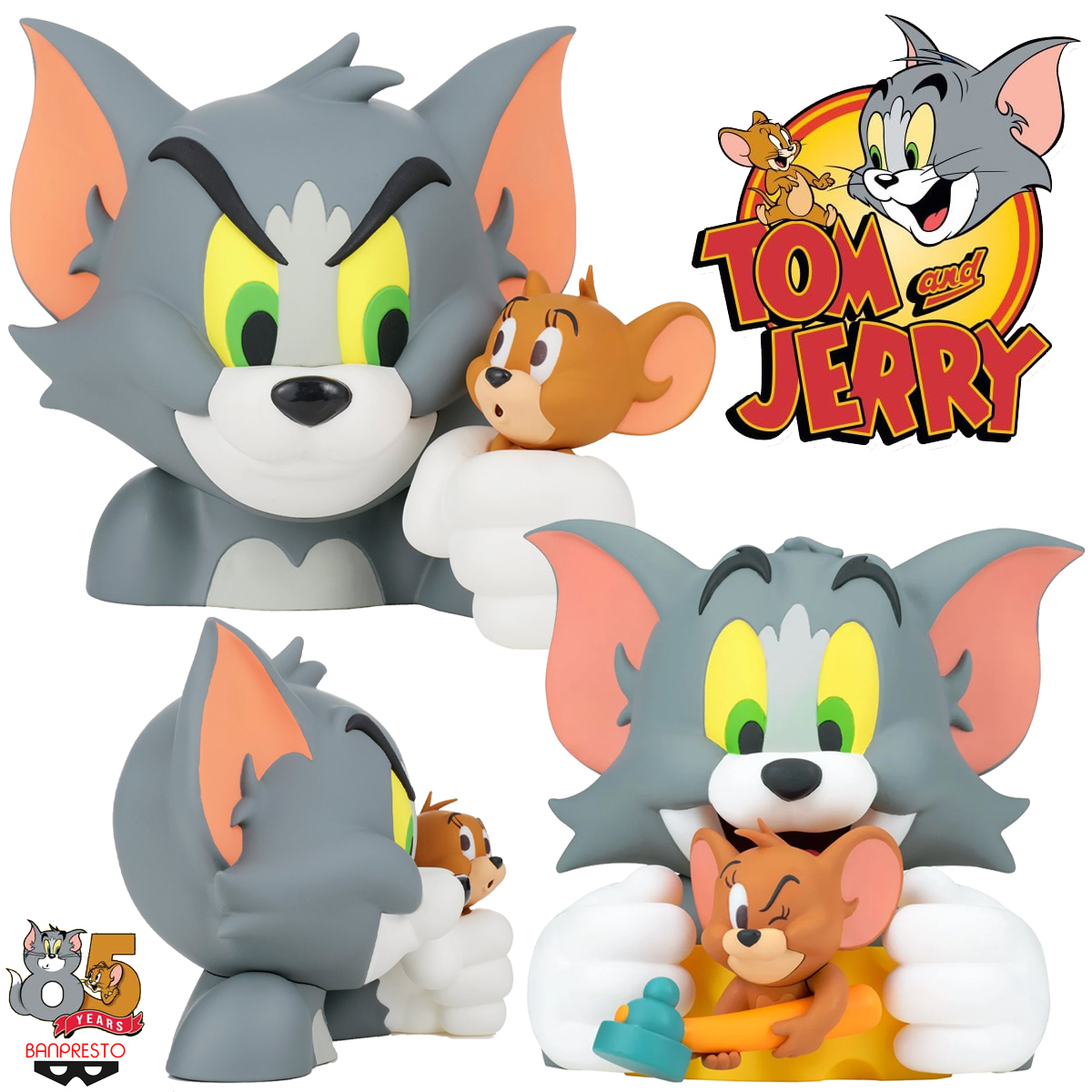 Bustos Tom e Jerry com o Gato e Rato da Hanna Barbera