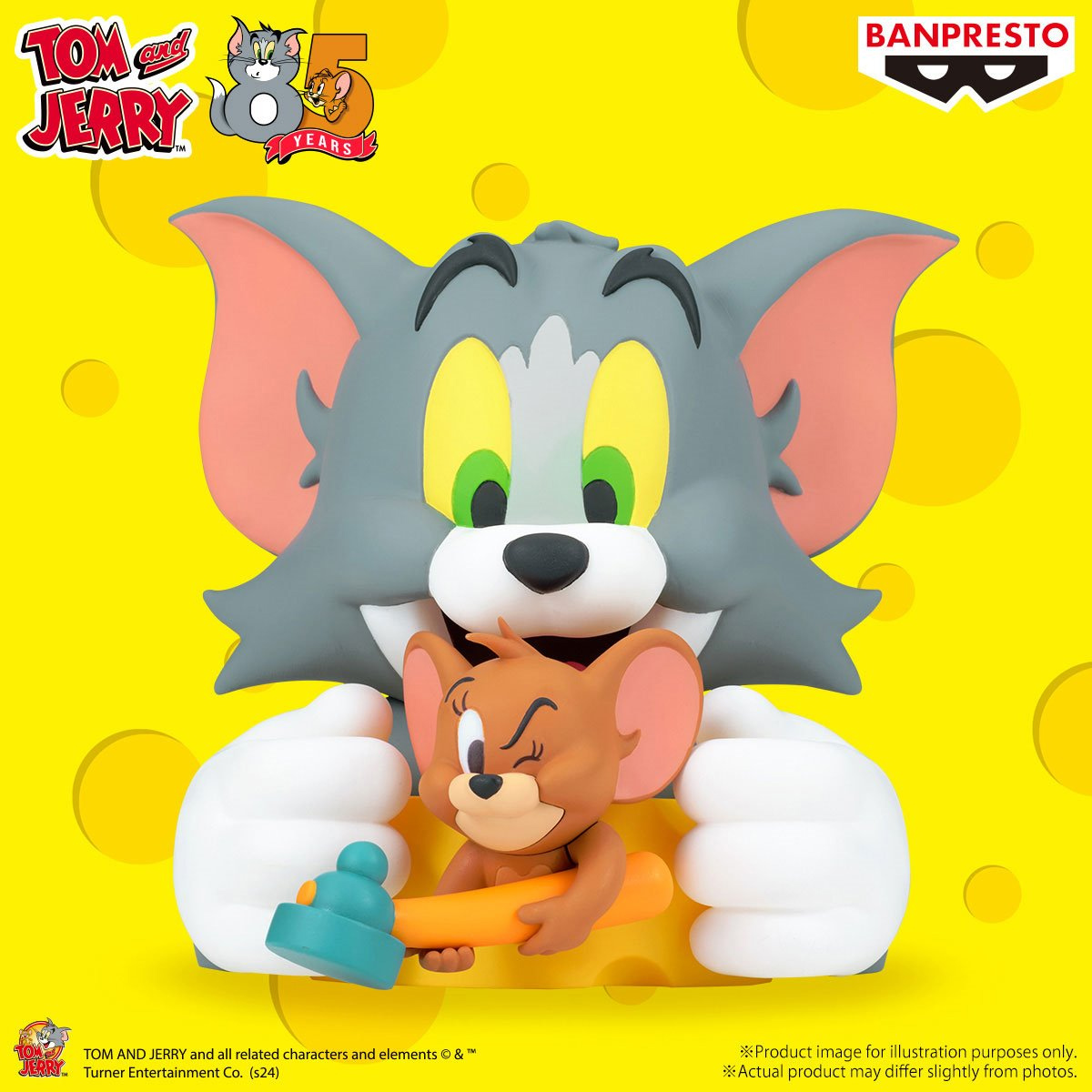 Busts Tom and Jerry with Cat and Mouse by Hanna Barbera