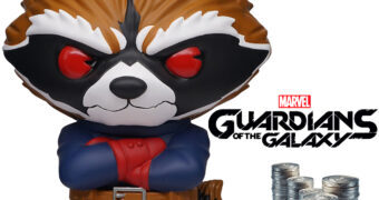 Cofre Rocket Raccoon PVC Figural Bank Guardiões da Galáxia (Marvel)