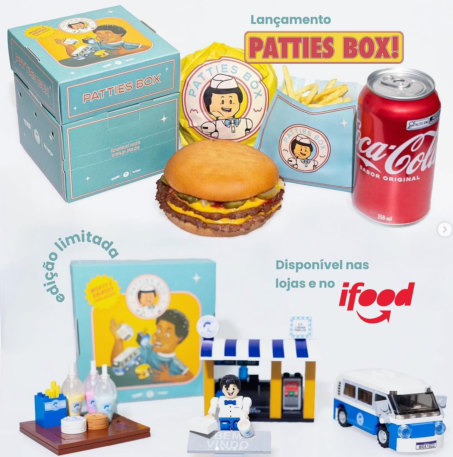 Kits de Blocos de Montar da Hamburgueria Patties