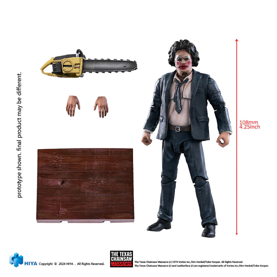 Action Figures LeatherFace “Exquisite Mini” O Massacre da Serra Elétrica 1974