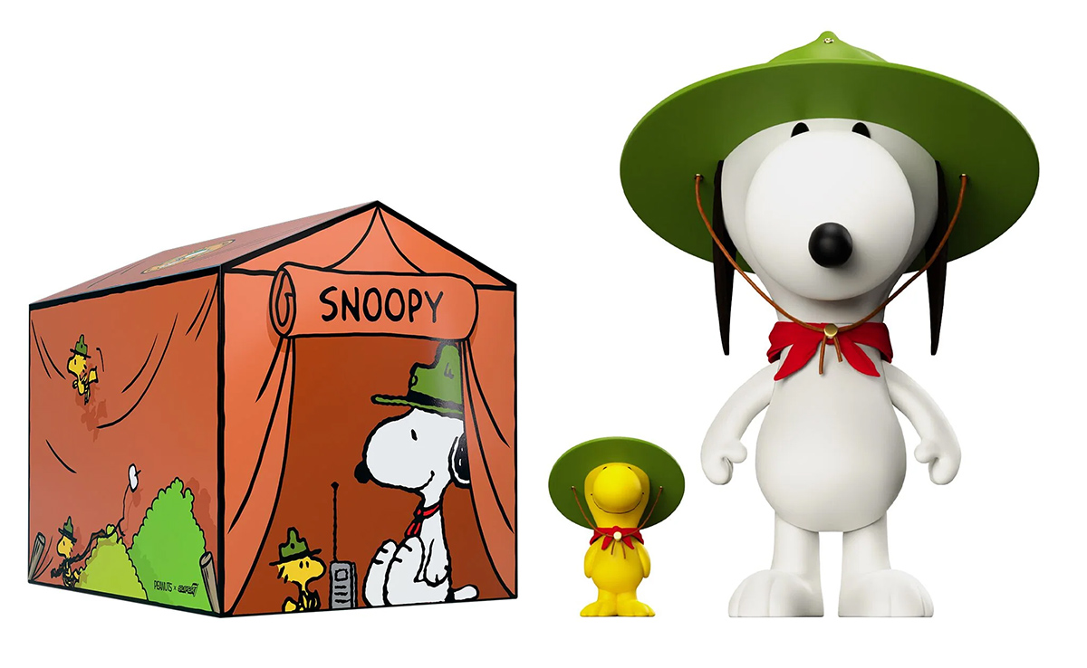 Bonecos Gigantes Peanuts SuperSize: Snoopy Beagle Scout e Woodstock