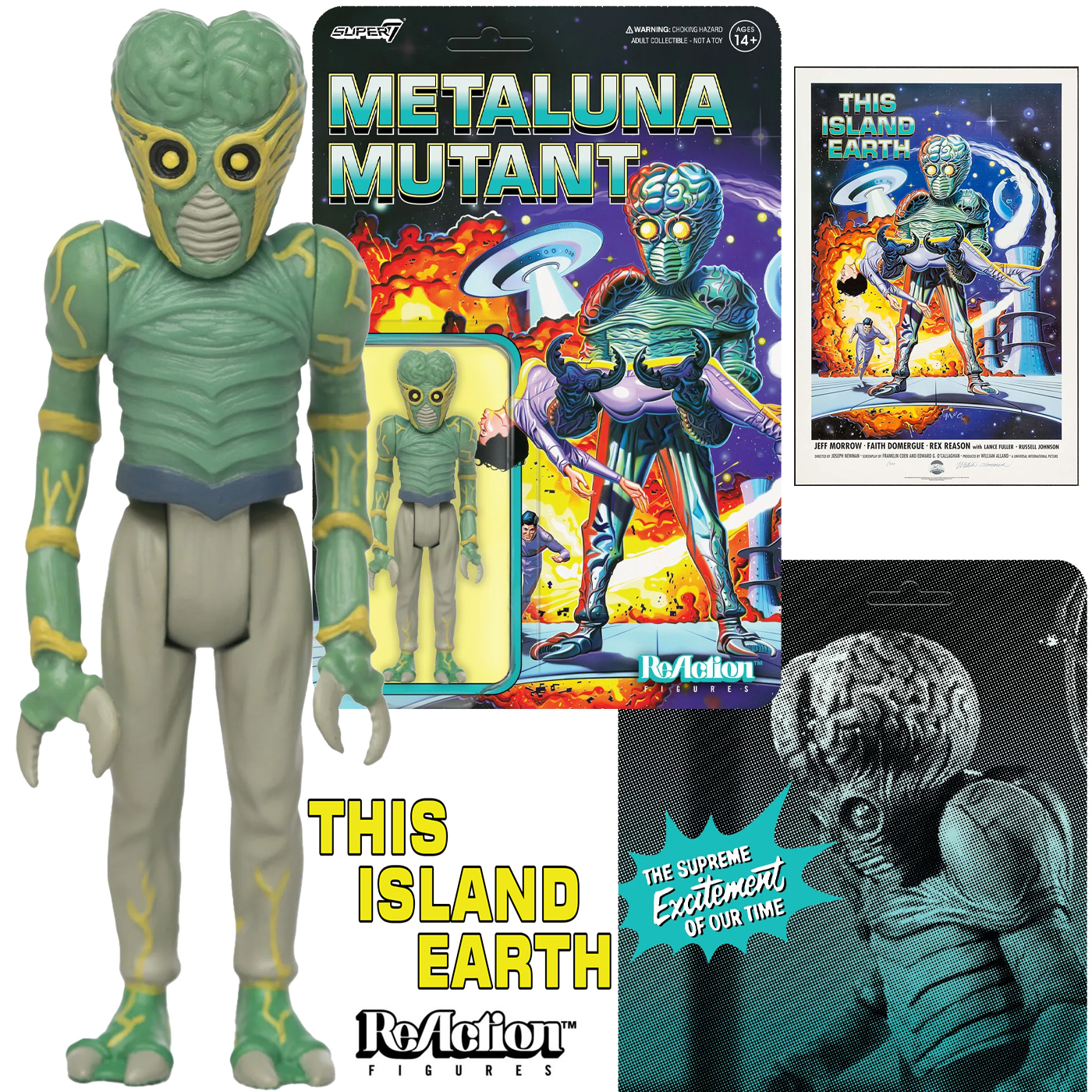 Action Figure Mutante de Metaluna ReAction (Film Poster) Guerra entre Planetas (This Island Earth 1955)