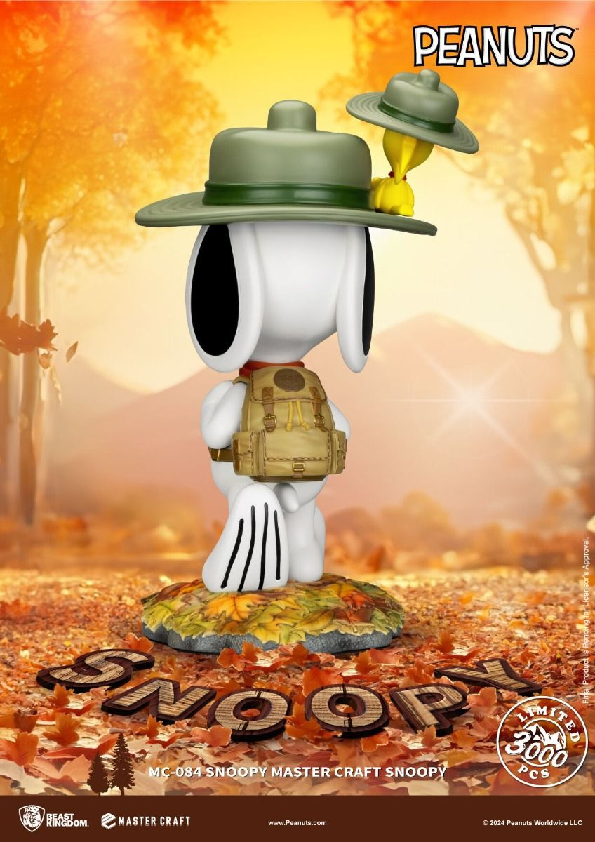 Snoopy “Beagle Scout” and Woodstock Scout - Beast Kingdom Deluxe Statue