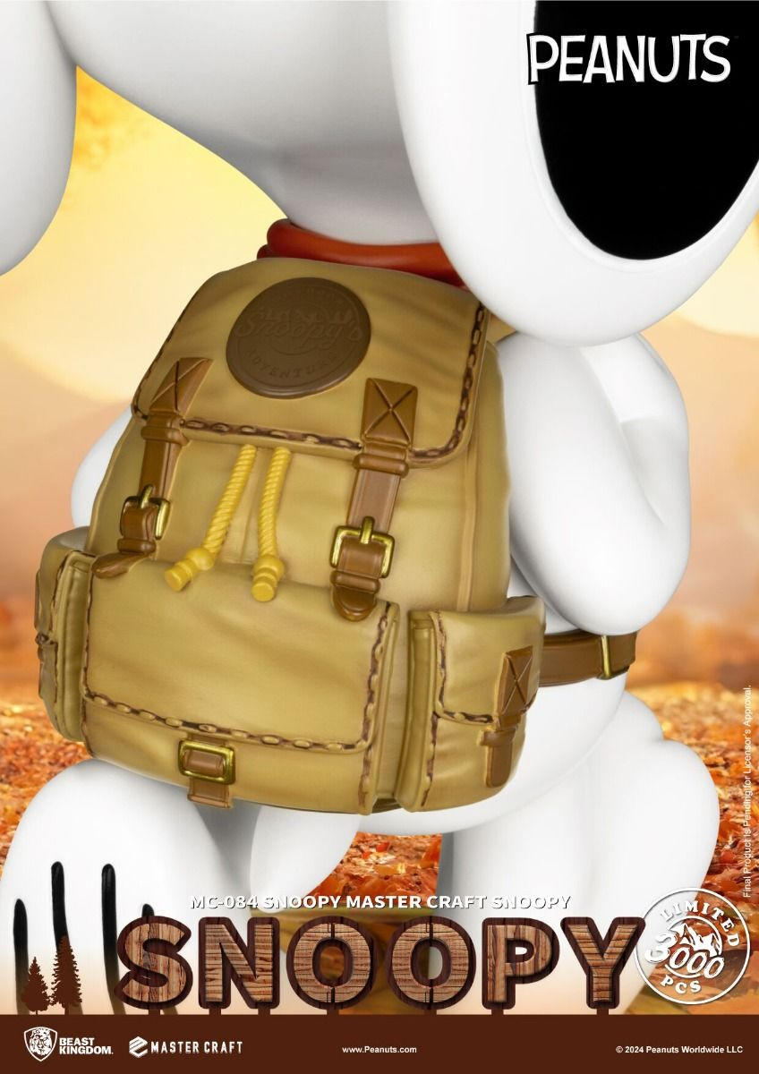 Snoopy “Beagle Scout” and Woodstock Scout - Beast Kingdom Deluxe Statue