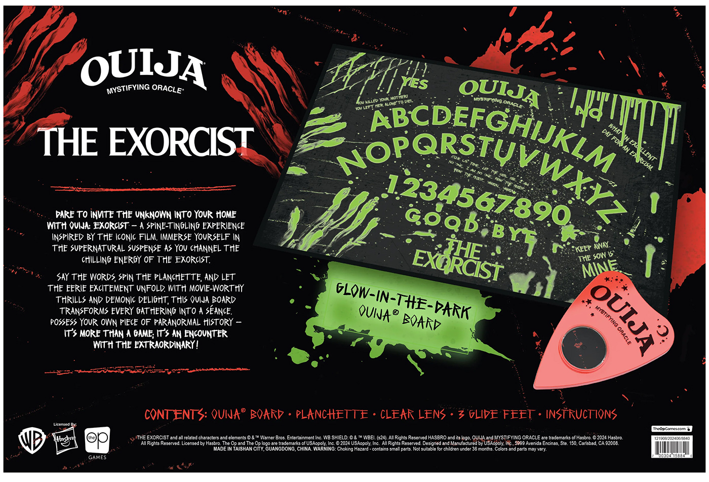 Tábua Ouija O Exorcista de William Friedkin e William Peter Blatty (1973)