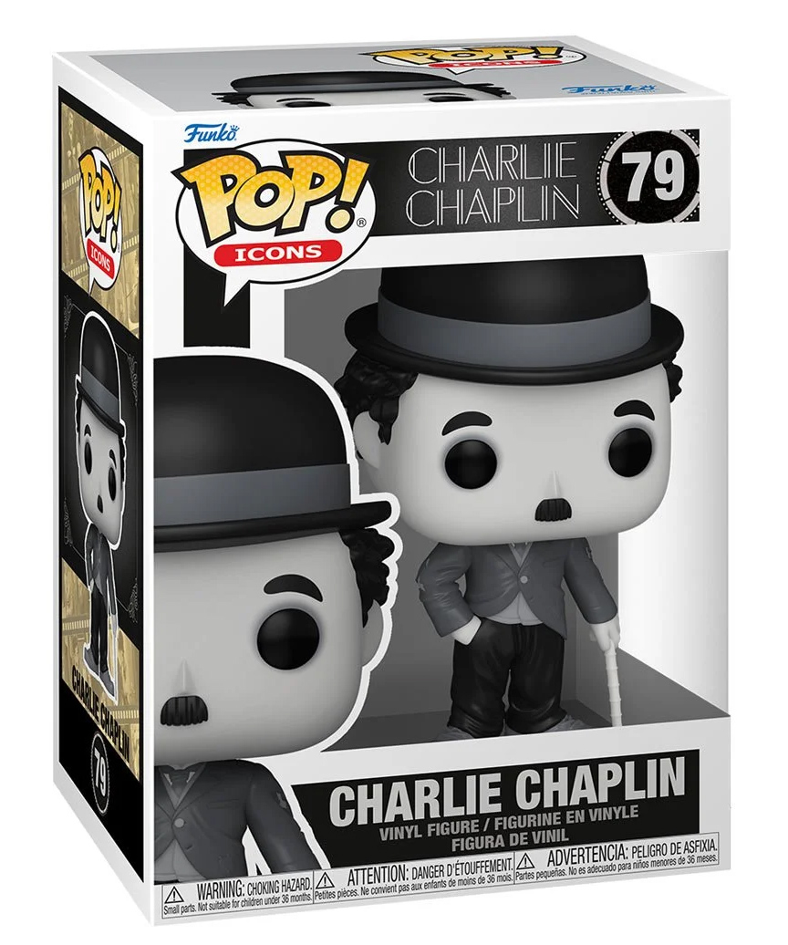 Boneco Charlie Chaplin Pop! Icons (Funko)