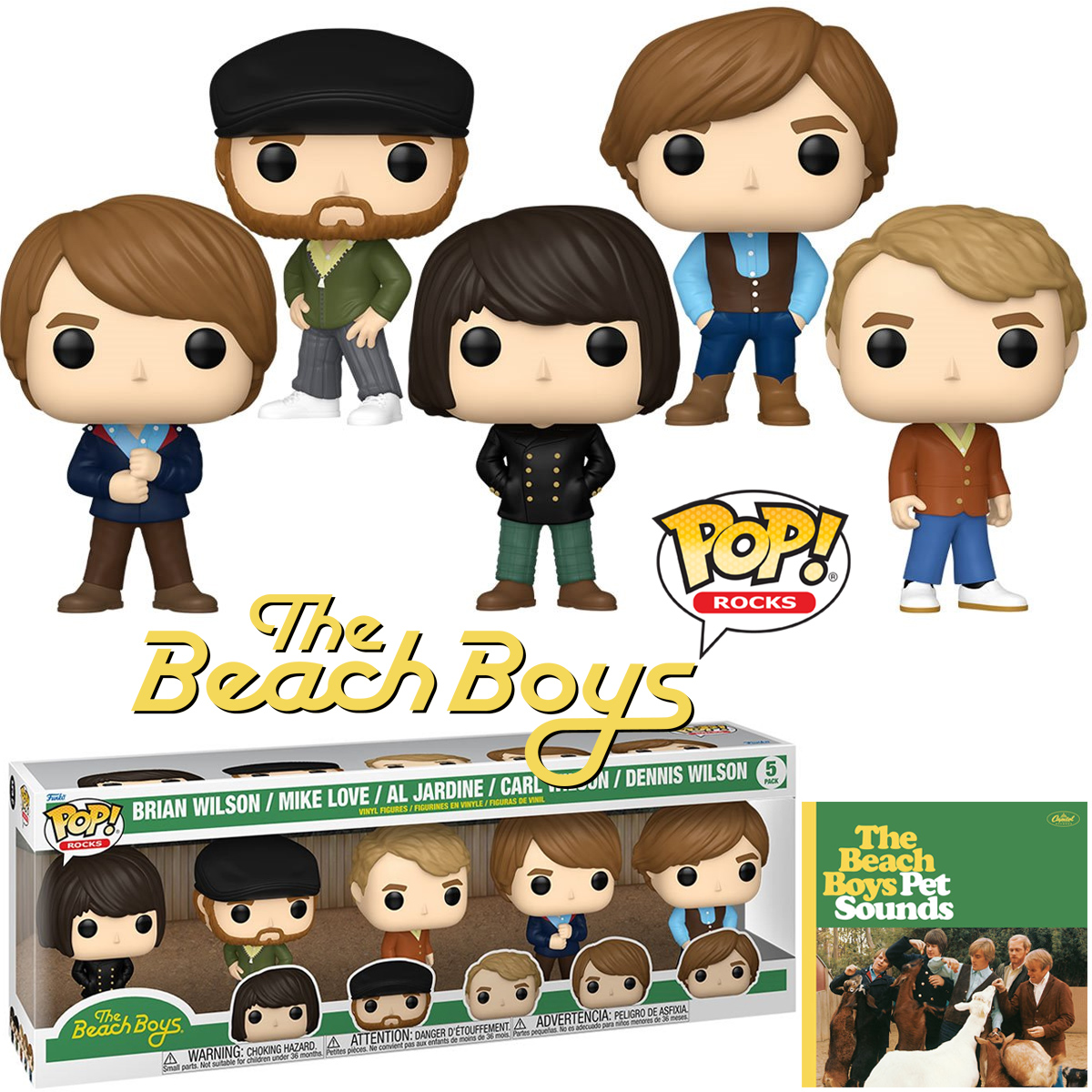 Bonecos Pop! The Beach Boys “Pet Sounds”