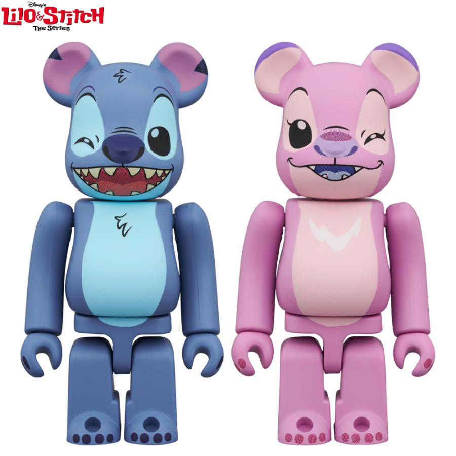 Bonecos Bearbricks Disney: Stitch e Angel