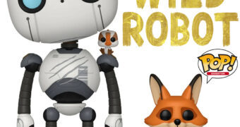 Robô Selvagem (The Wild Robot) Pop! com Roz, Bico-Vivo e Raposa Astuto