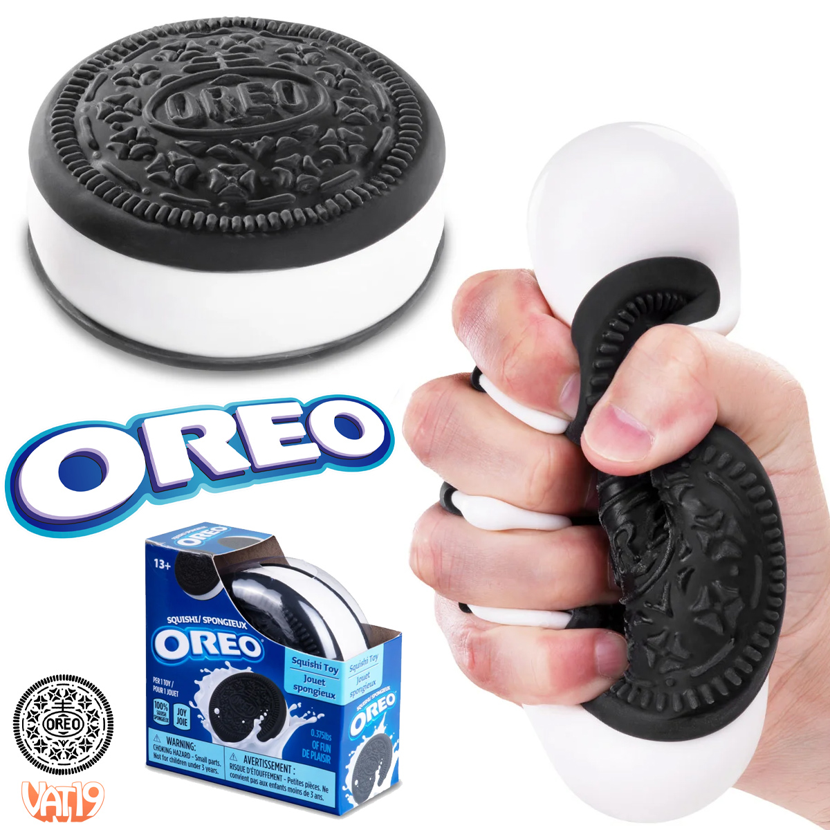 Brinquedo Anti-Stress Oreo Squishy