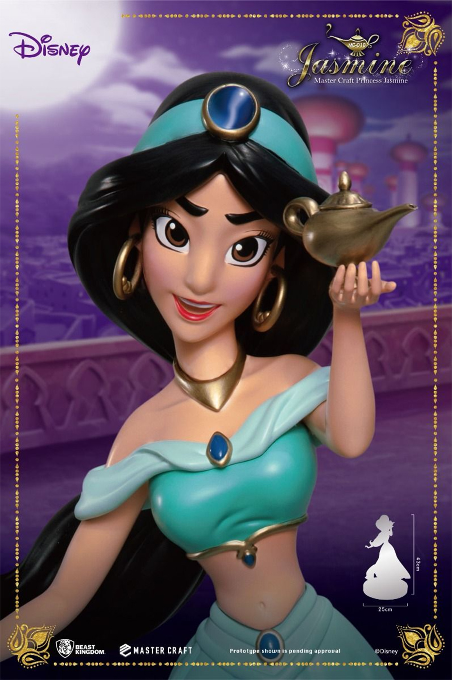 Princesa Jasmine Master Craft - Estátua de Luxo Aladdin Disney (Beast Kingdom)