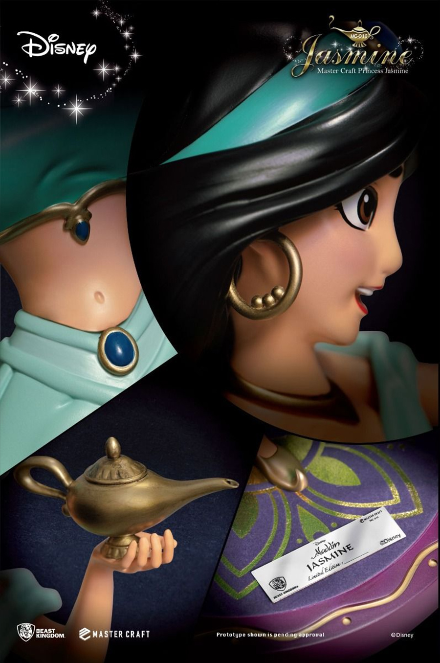 Princess Jasmine Master Craft - Aladdin Disney (Beast Kingdom) Deluxe Statue