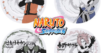 Set de Pratos Naruto Shippuden com Naruto, Sasuke, Kakashi e Sakura