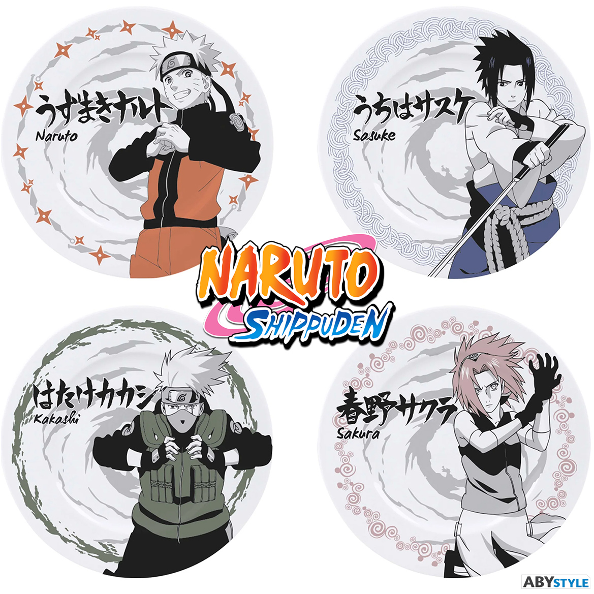 Set de Pratos Naruto Shippuden