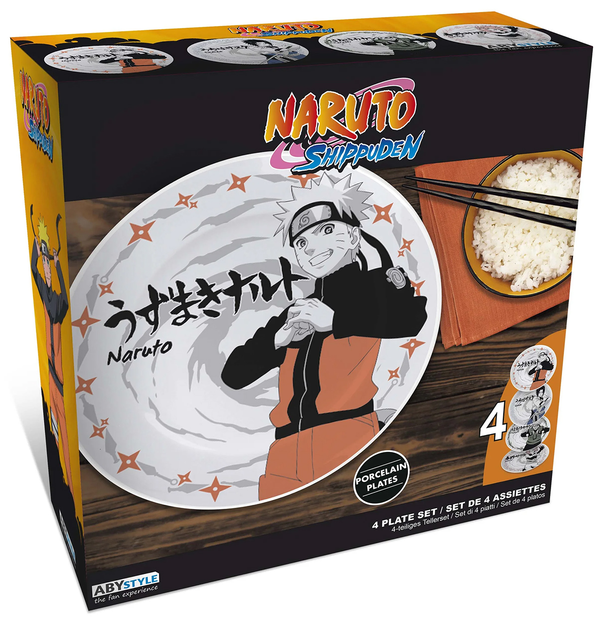 Set de Pratos Naruto Shippuden