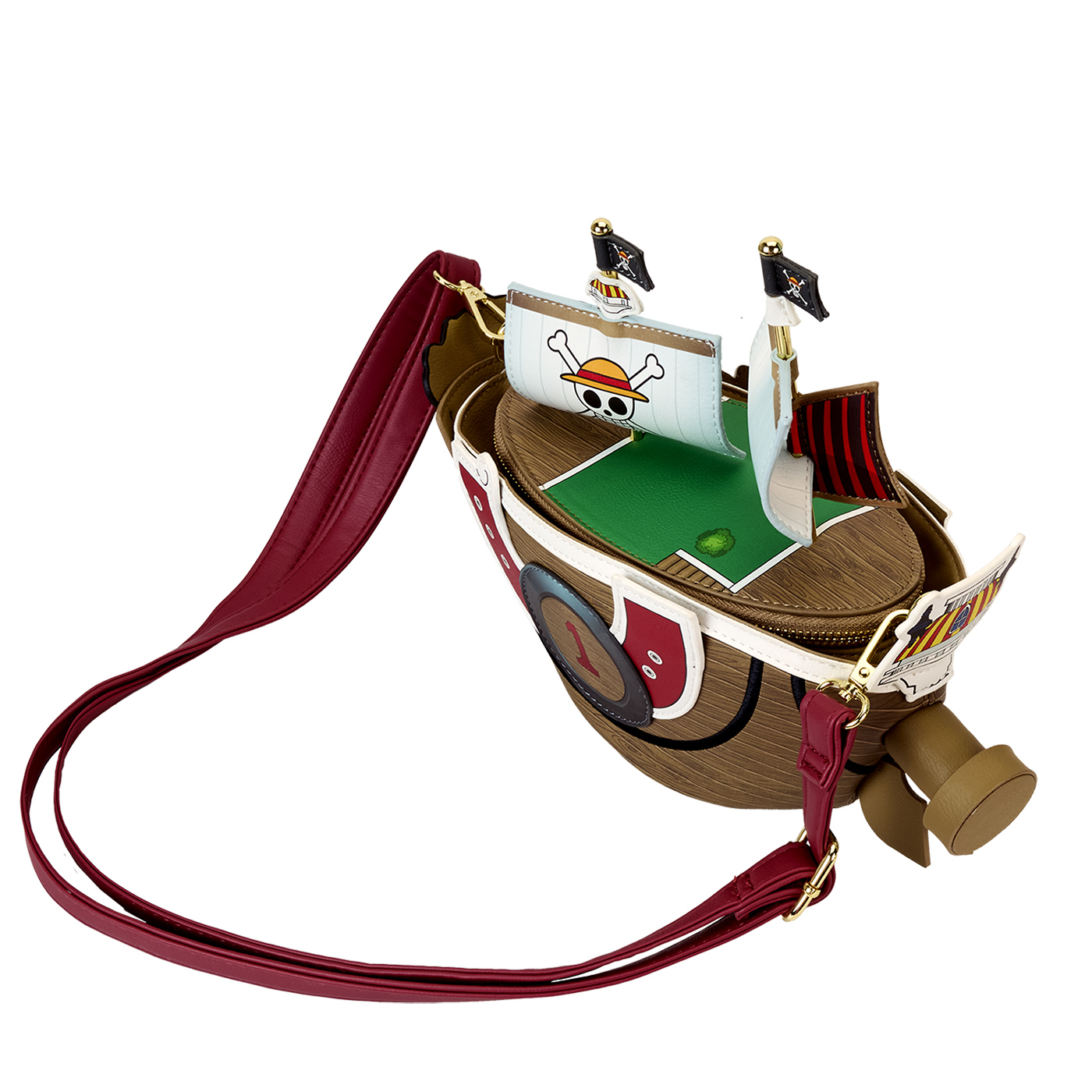 Bolsa Tiracolo do Navio Pirata Thousand Sunny de One Piece