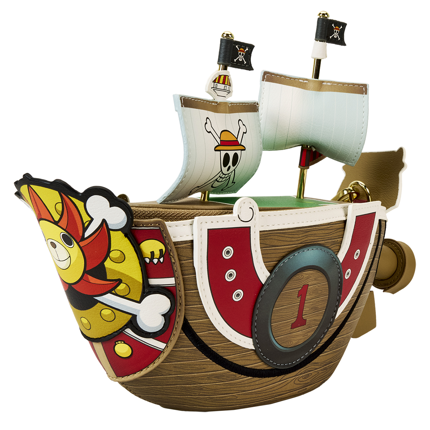 Bolsa Tiracolo do Navio Pirata Thousand Sunny de One Piece