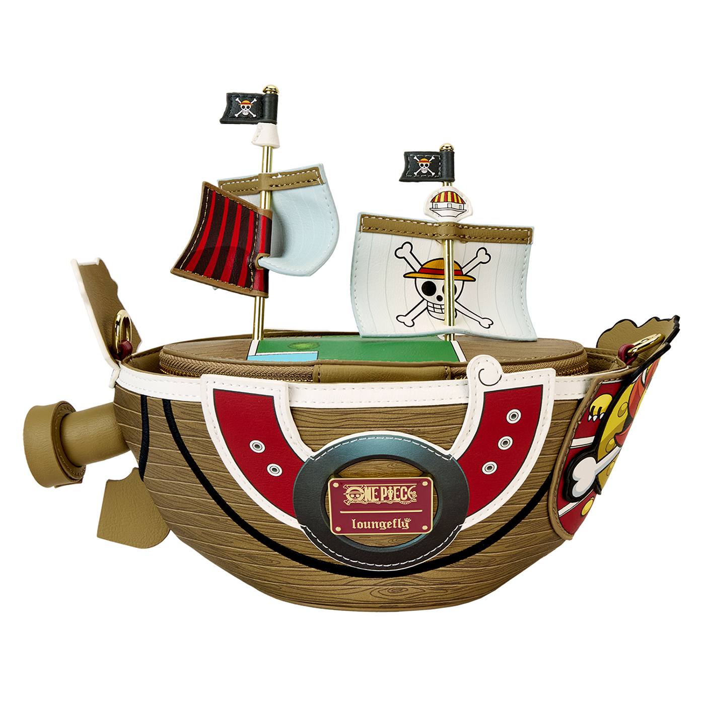 Bolsa Tiracolo do Navio Pirata Thousand Sunny de One Piece