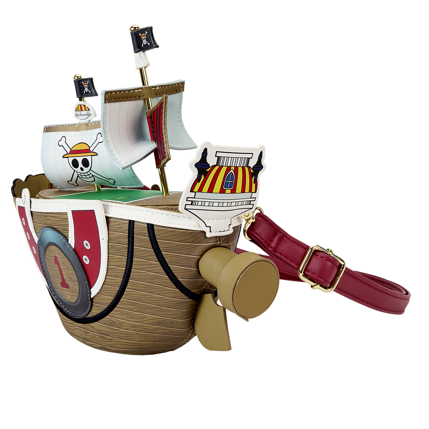 Bolsa Tiracolo do Navio Pirata Thousand Sunny de One Piece