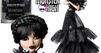 Boneca Monster High x Wednesday Addams “Rave’N Dress” na Promoção de Black Friday