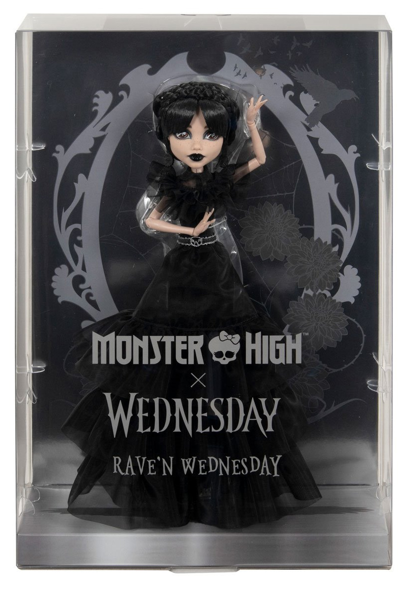 Boneca Monster High x Wednesday Addams “Rave'N Dress”