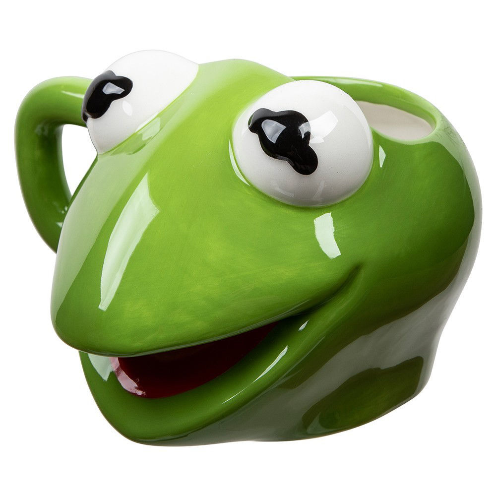 Caneca Esculpida Caco, o Sapo (Kermit) de Os Muppets